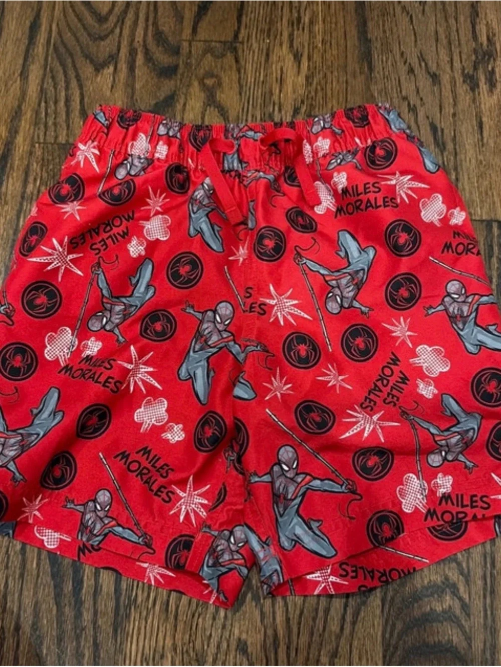Hanna Andersson Red Miles Morales Swim Trunks